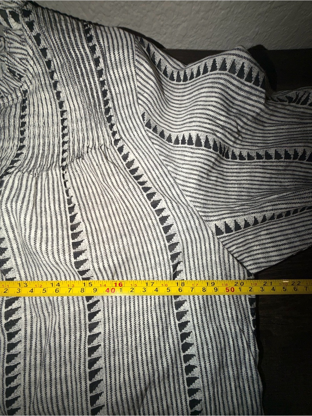 Crew Black & White Striped Ruffle Neck Long Sleeve Blouse Small - Picture 9 of 10